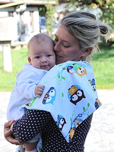 ByBoom® – Moltontücher – Flanellwindeln – Spucktücher – Bunt – 70×80 cm – 5er Pack, 100% Baumwolle – kuschelig – weich; MADE IN EU - 6