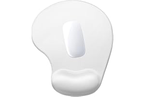 Hsurbtra Tapis de souris ergonomique avec repose-poignet, tapis de souris en gel avec base antidérapante en polyuréthane, tapis d'ordinateur en mousse à mémoire de forme, fournitures de bureau mignons