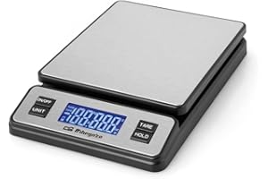 Orbegozo PC 3100, Bilancia da cucina digitale, grande capacità fino a 40 Kg, superficie INOX, scala 2 g, schermo LCD, connessione USB