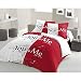Produktbild Lovely Home Bettwäsche You and me 100% Baumwolle – 200 x 200 cm + 2 Kopfkissenbezüge 65 x 65 cm, rot und weiß