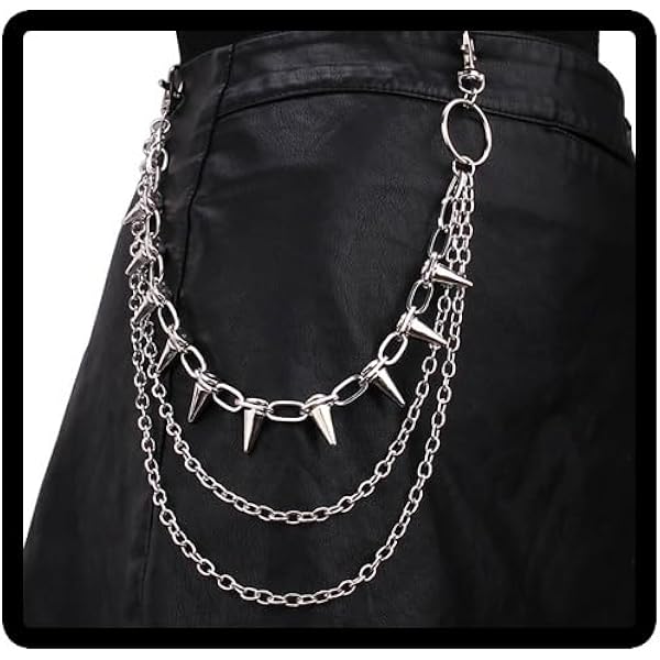 Catena Per Portafoglio In Ottone Accessori Da Uomo Street Wear Portachiavi Da Motociclista - Italia