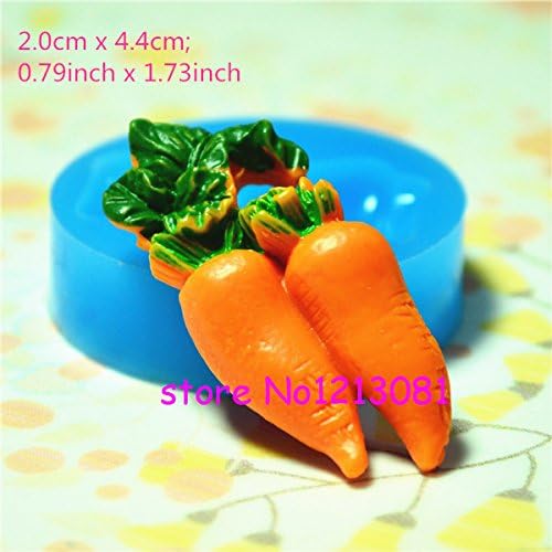 V003 Fimo Mould Mold Silicone Carrots (20X44 MM)