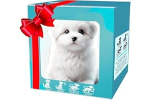 GENERISCH Ai Puppy Robot Roboterhund Mein realistischer Roboterwelpe Interaktives Roboterwelpenspielzeug Haustiergeschenk für Little Live Pets Kinder Erwachsene Realistischer Hund Interaktive Plüschroboterhunde