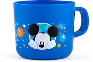 Lulabi Mickey Cosmo Mug in Polipropilene, Blu, 24cl – Tazza Divertente con Design Mickey Mouse, Resistente e Sicura per Bambini