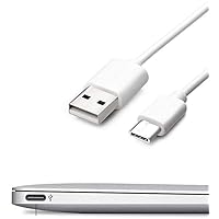 AMR Type C Nylon Braided 3.0A Data Cable for Charging USB, iOS & Type C Mobile Phones - White