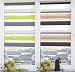 Produktbild GARDUNA FIX Duo-Doppel-Rollo #grün/weiss/grau 120cm# 3-farbig - Smartfix - Klemmfix - ohne bohren - viele Farben & Größen - Sichtschutz - lichtdurchlässig