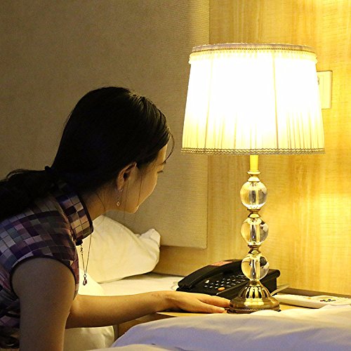 Preisvergleich Produktbild SUNQIAN-Kristall-Tischleuchte, Wohnzimmer Schlafzimmer Nachttisch Kristall Lampe