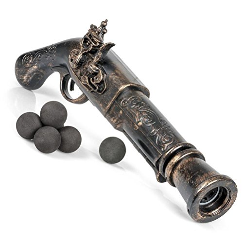 Mysunshine Grande balle en mousse Pirate Fusil à pompe Style authentique à silex jouet