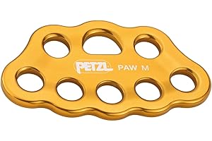 PETZL Unisex Adult Paw Rigging Plate Accesorio para Escalada, Amarillo, M