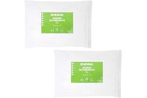 Hexeal Sodium Bicarbonate 10kg – 2 x 5kg Bags of Food Grade Baking Soda for Cooking, Baking, Home Cleaning & Bath Bombs – Fine Powder, Deodorises & Removes Grime – FCC E500