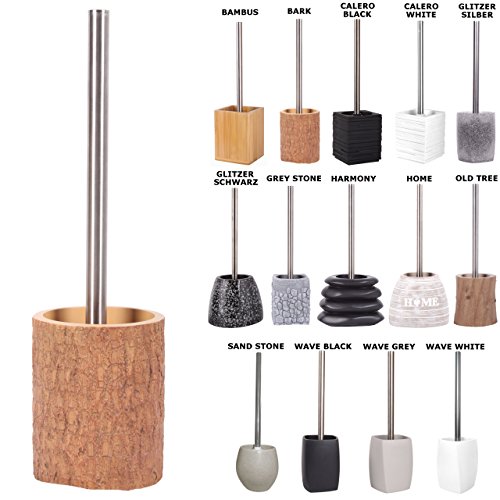 WC Bürste, viele schöne WC-Bürsten zur Auswahl, hochwertige Qualität, elegantes Design (Bark)