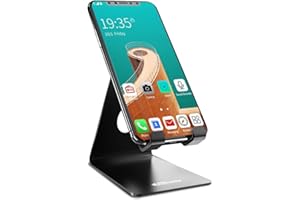 Portronics MODESK Universal Mobile Holder Stand with Metal Body, Anti Skid Design, Light Weight for All Smartphones, Tablets,