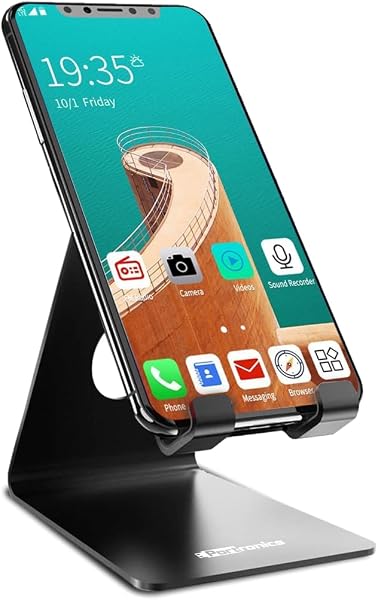Portronics MODESK Universal Mobile Holder Stand with Metal Body, Anti Skid…
