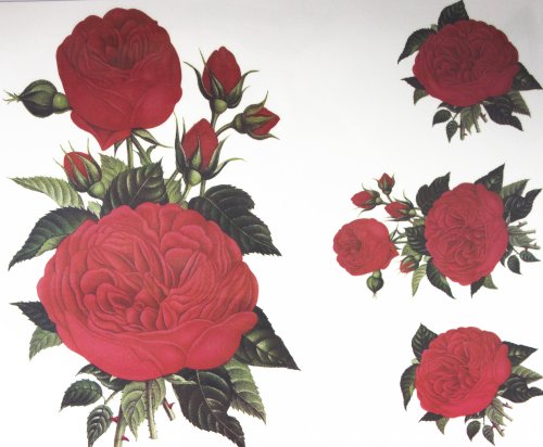 GGSELL fashion latest design extra large tattoo for back red roses temporary tattoo sticker