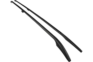 OMAC Barres de Toit longitudinales pour Renault Kangoo 1996-2007 L1 Aluminium Noir