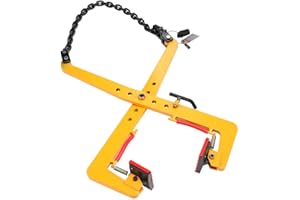 ECUTEE Stone Lifting Clamps - 500KG Kerb Tongs Curb Pliers Lifter - Heavy Duty Plate Crane Clamps Chain Pliers Lifter for Rock Granite Slab - Adjustable Opening 33-70cm Vertical Stone Plate Clamp