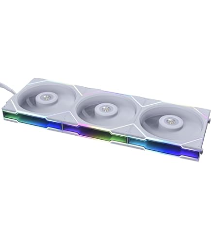 Lian Li UNI FAN TL LCD 120mm Fan Triple Pack - White, ARGB Cooling