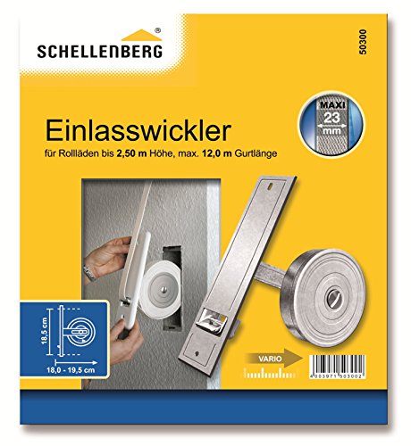 Schellenberg 50300 Einlaßwickler Maxi Lochabstand 18.5 cm - 4