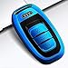 Produktbild Kunliyin YY1 Audi Schlüsselanhängerhülle mit Schlüsselanhänger, kompatibel mit Audi Keyless Remote Control Smart Key Series A6L/Q5/A5/A7/A8/A4/S5/S6, Blue-Original