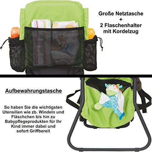 Baby Rückentrage mit SONNENDACH / REGENDACH (Ultra leicht 2,1 Kg) Kinder Trage - 7