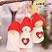 Produktbild JIE KE Christbaumschmuck  Christbaumschmuck Anhänger Schneemann Alter Mann Puppe Anhänger Christbaumschmuck Zubehör Mall Hotel Fensterlayout (Farbe : White Love 24g)