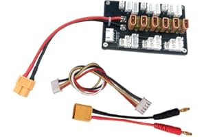 WANGCL Carte de Charge parallèle RC XT30 Extension de Chargeur d'équilibre Prise XT60 avec Adaptateur de fiche Banane Compatible avec Les Batteries LiPo 1S 2S 3S