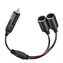 Doppia Presa 12V 24V Accendisigari USB 2x Switch Auto Adattatore Di