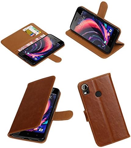 MobileFashion Pull-up Book Cases for HTC Desire 10 pro Wallet Case Cover Booktype with Stand and Card Slots (brown)