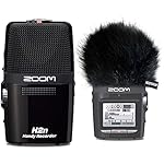 Zoom-H2n-Stereo-Recorder-MP3-Wav-KEEPDRUM-WS-BK-Fell-Windschutz