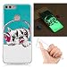 Produktbild Huawei P Smart Hülle,ZHXMALL Flex TPU Leuchtende Nacht LED Silikon Hülle für Huawei P Smart Handyhülle Schale Etui Protective Case Cover Ultra Dünn Soft Skin Schutzhülle Bumper Kratzfest Stoßfest Dauerhaft Etui - Stilvoller Hund