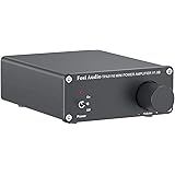 2 Channel Amplifier Stereo Audio Amp Mini Hi-Fi Class D Integrated TPA3116 Amp for Home Speakers 50W x 2, with 19V 4.74A Powe