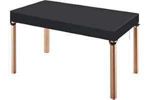 LCGOD Housse de Protection pour Table Extérieure 150x90×15cm - Imperméable & Anti-UV, Tissu Oxford 600D Résistant aux Intempéries (Vent/Pluie) pour Tables de Jardin Rectangulaires