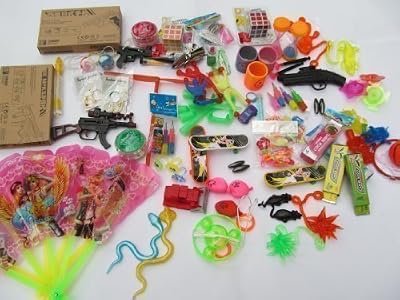 Fat-Catz - Assortiment Petits Jouets Cadeaux Pinata Fêtes Anniversaires Pochettes Surprises Enfants Garçon Fille x 35