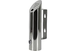 CHYUAN Cenicero de pared de acero inoxidable – Exterior Público Impermeable Fácil de Limpiar para Entrada Ascensor Hall Hotel Centro Comercial (5 x 20 cm)