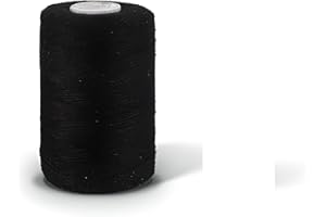 JOY STORE Bobine de 750 mètres de fil 100% polyester Fil à coudre à la main et à la machine (noir)