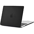 EooCoo Case Compatible with MacBook Air 13.6 inch M4 M3 M2 2025 2024 2022 Release Model A3240 A3113 A2681 with Touch ID, Plastic Hard Shell Cover, Smooth Surface - Matte Black