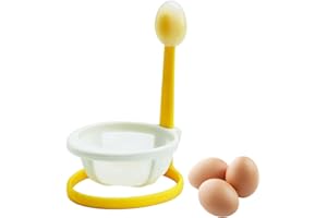 Portauovo in camicia | Tazze in silicone per uova con supporti | Portauovo Caldaia bracconiere Cuocere Cuocere in bracconiere Uova Utensili per la colazione Bavokon