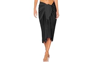 DiULi Pareo Mare Donna, Bikini Cover Up, Lungo Copricostume Donna Mare Copri Costume da Spiaggia Beach Wrap Sarong Nappe Copribikini Costume da Bagno, per Le Vacanze Nuoto