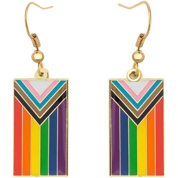 Set 6 Paia Orecchini Arcobaleno Pride – Accessori Gay Unisex – Tema LGBTQ+ - 4