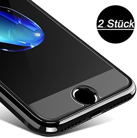 Pack de 2 Verre Trempé iPhone 7 6s 6, KETTRE® Film Protection d'écran en verre trempé ultra-résistant ** Facile d'installation - ANTI RAYURES - SANS BULLES D'AIR ** Pour iPhone 7 / 6S / 6