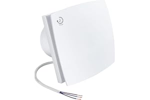 ANESTY Extractor Fan 4” 100mm Bathroom Toilet Kitchen Silent Extractor Fan with Timer - 95m³/h 30dB Wall Mounted Ventilator with Modern Front Panel