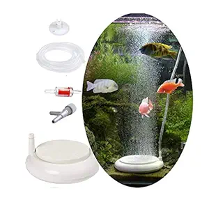 Nano Aquarium Air Stone with Control Valve 78inch Airtube Fish Tank air Bubbler High Dissolved Oxygen Diffuser for Hydroponics Plant Growth Shrimp Turtle Tank