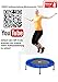 Produktbild Rebound Fitness Trampolin, Ø 100 cm, 6 Beine, Sprungfläche 76cm, Randabdeckung: 1cm, Belastbarkeit bis 100kg, Ausdauertraining, Izzy Sport