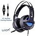 Produktbild Gaming Headset Kopfhörer mit Mikrofon 7.1 Kanal Surround Sound USB Anschluss für PC Gaming Devices (Schwarz)