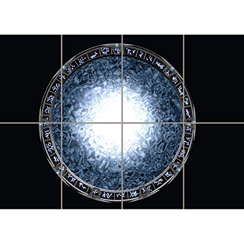 Doppelganger33 LTD Atlantis Stargate Sg1 Sci Fi Television Series Wormhole Portal Cool Wall Art Multi Panel Poster Print 47x33 inches