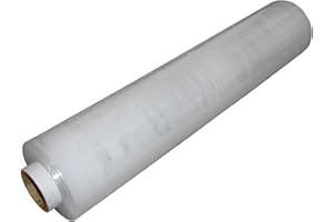 Pkge 400mm x 250m 17mu Pallet Stretch Shrink Wrap Roll Parcel Packing Cling Industrial Film Wrap for Moving House Wrapping Pallets and Parcels (Pack of 1)