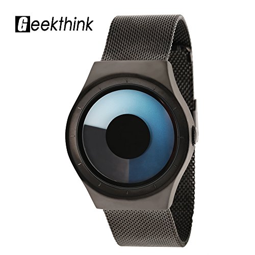 OIDEA Orologio Unisex Con Cinturino Elastico In Corda Intrecciata Verde – Quadrante Grande Analogico, Leggibile, Stile Business Casual, Al Quarzo
