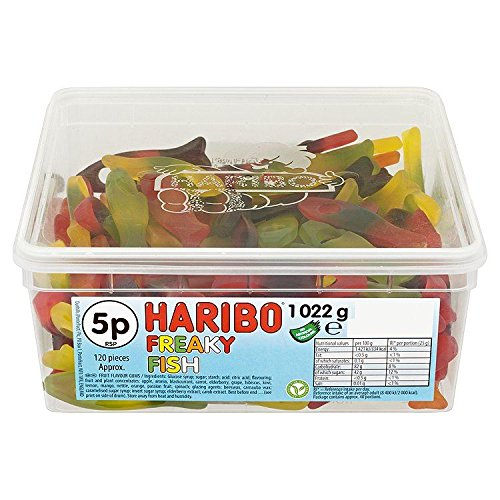 Preisvergleich Produktbild Haribo Freaky Fisch - 1022g - ungefaehr 120 Stk
