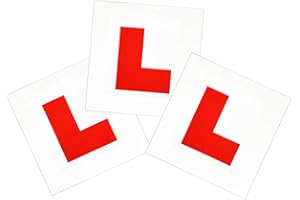 Fully Magnetic Red L Plates 3 Pack, GoFriend Upgraded Learner Plates Extra Strong Stick On L Learner Stickers for New Learner Drivers