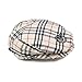 Children Rich Looking Gray and Black Plaid Newsboy Driver Cap